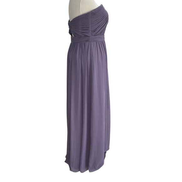 Dessy Lavender Strapless Gown Size 14 Prom Bridesmaid Wedding Guest Elegant - Picture 10 of 11